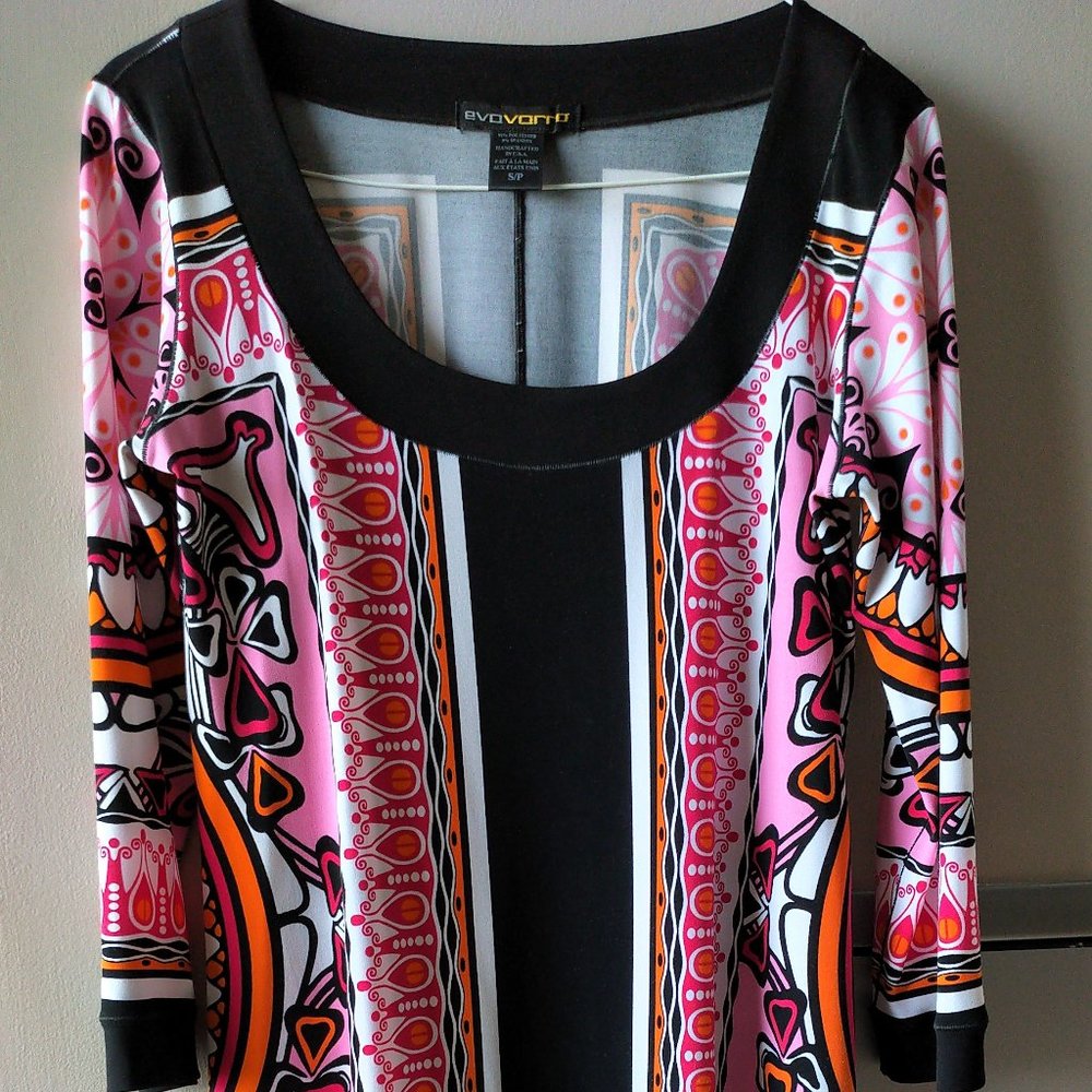 EVA VARRO multi colour, round neck Tunic